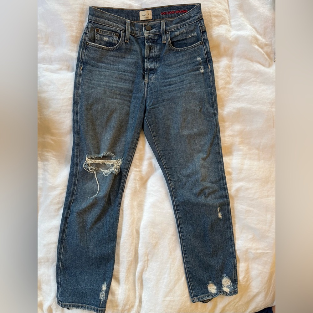 Alice & Olivia: Amazing High-Rise Grlfrnd Slim
 Jeans
